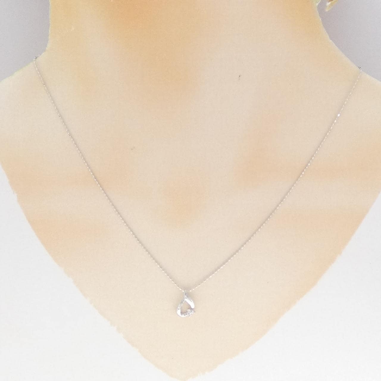 K10WG ダイヤモンド ネックレス 0.03CT