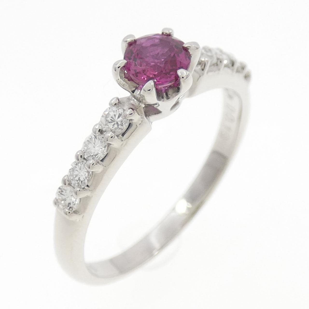 PT900 ルビー リング 0.39CT