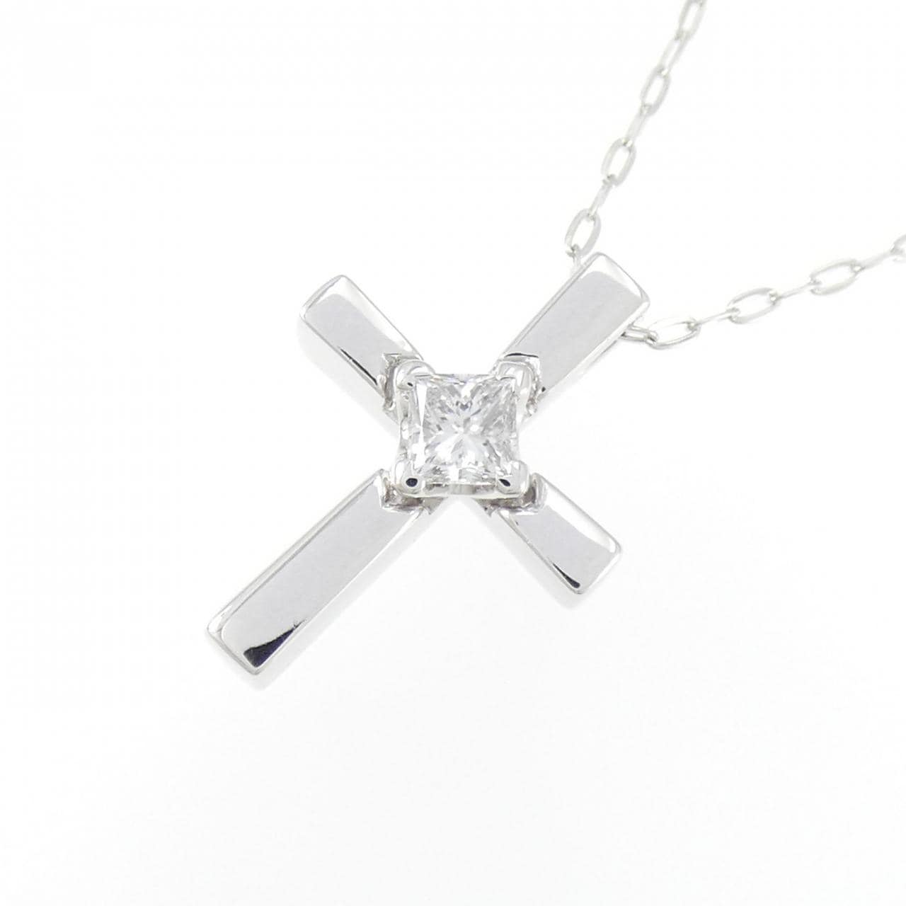 サ バース クロス ダイヤモンド ネックレス 0.20CT