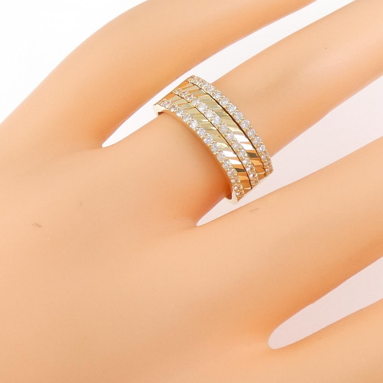 K18YG ダイヤモンド リング 0.43CT