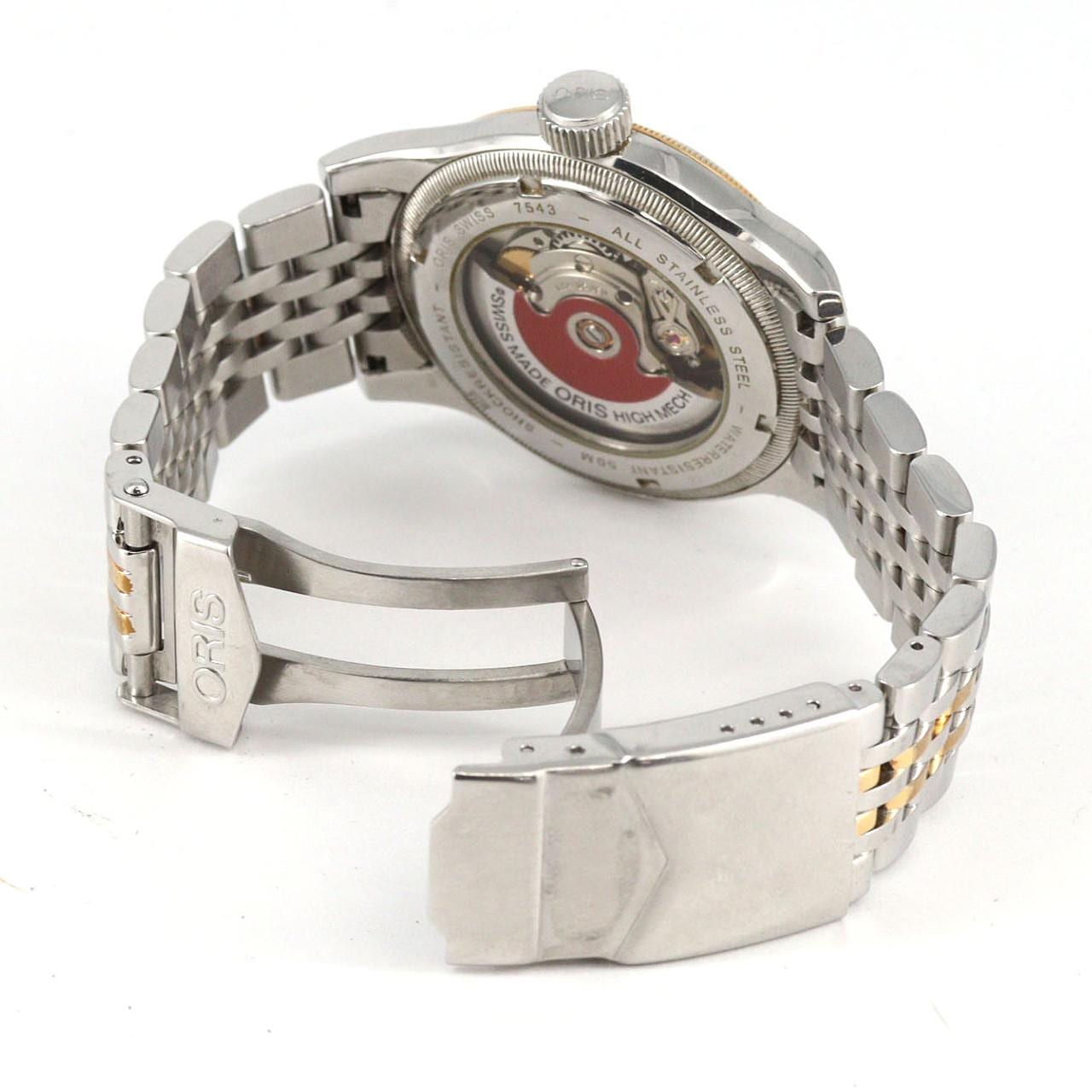 【ノーメンテナンス還元価格】オリス ビッグクラウンポインターデイト 7543 SSxGP 自動巻