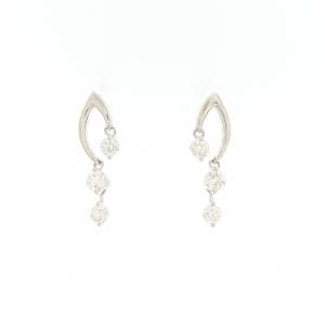 PT900 ダイヤモンド ピアス 0.40CT