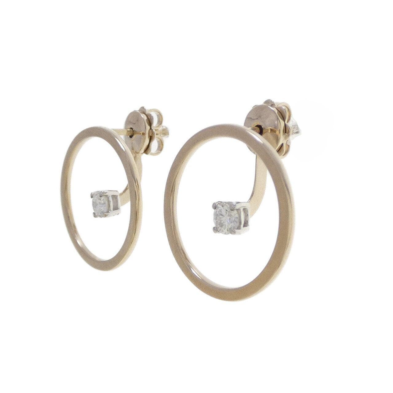 750YG/750WG ダイヤモンド ピアス