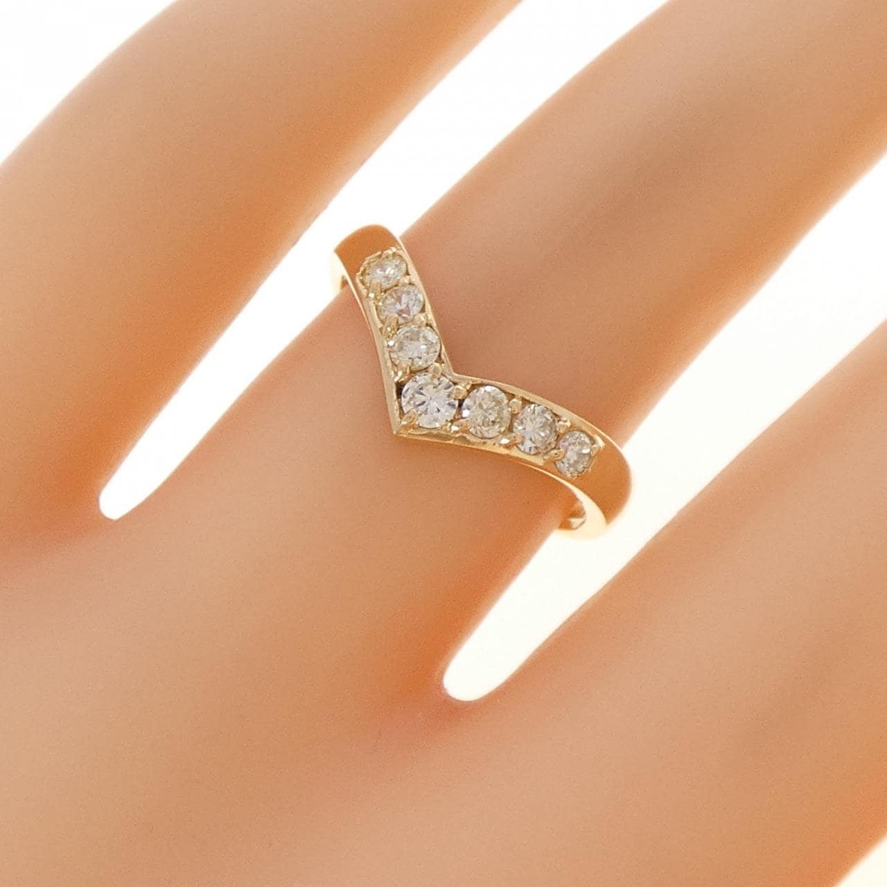 K18YG ダイヤモンド リング 0.30CT