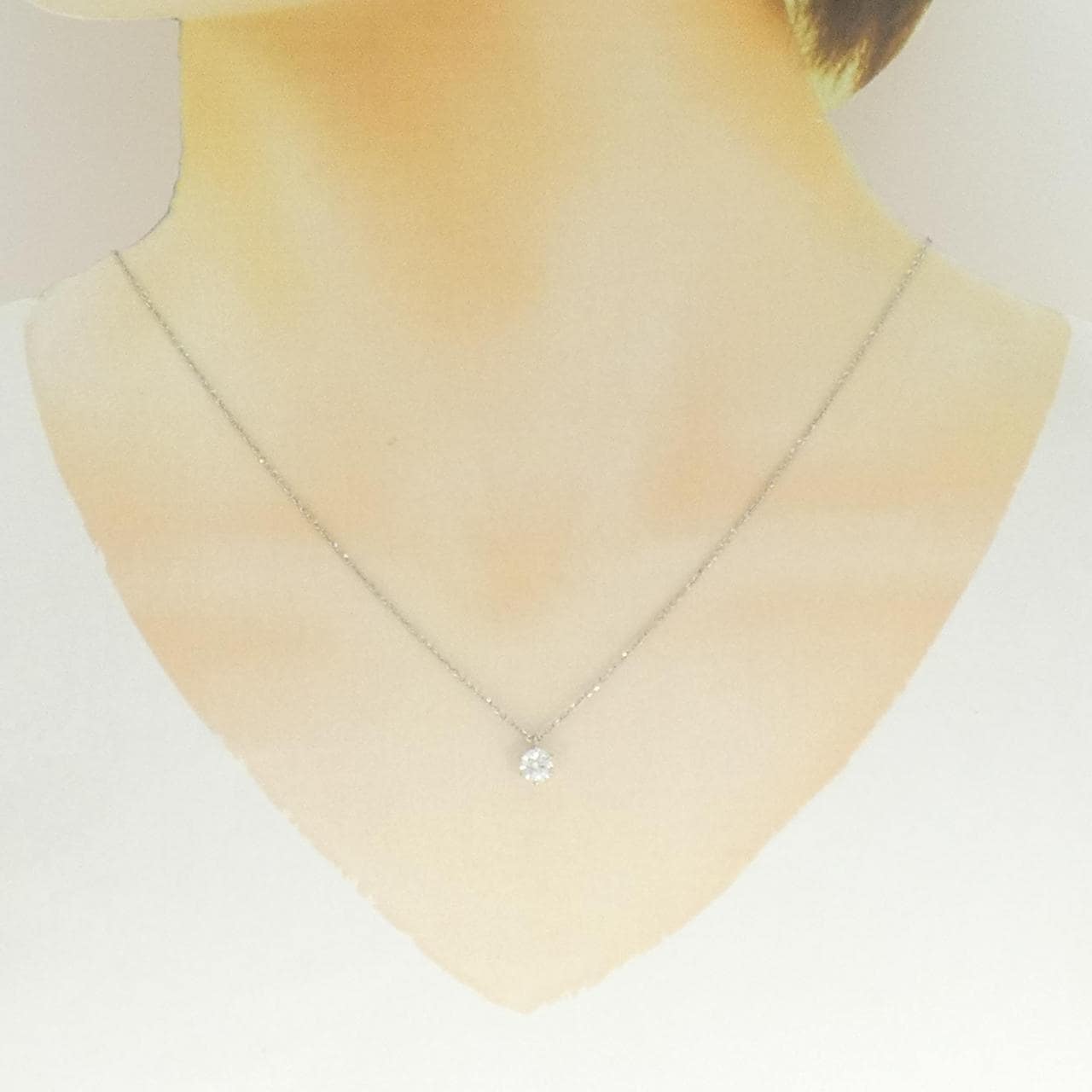 PT950/PT850 ダイヤモンド ネックレス 0.52CT D SI2 3EXT