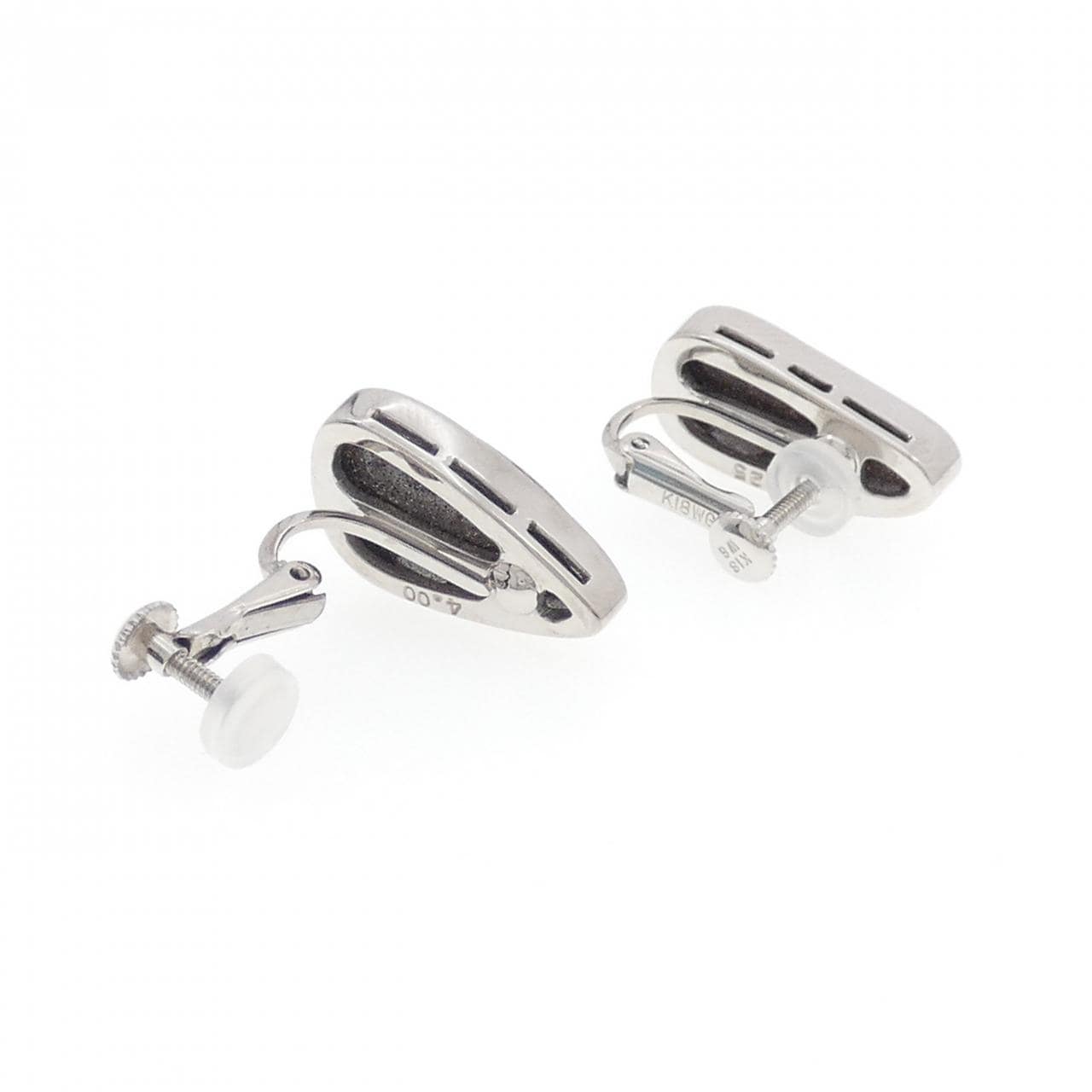 K18WG ボルダーオパール イヤリング 7.25CT