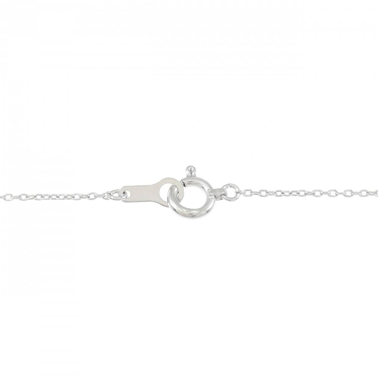 K18WG ダイヤモンド ネックレス 0.22CT