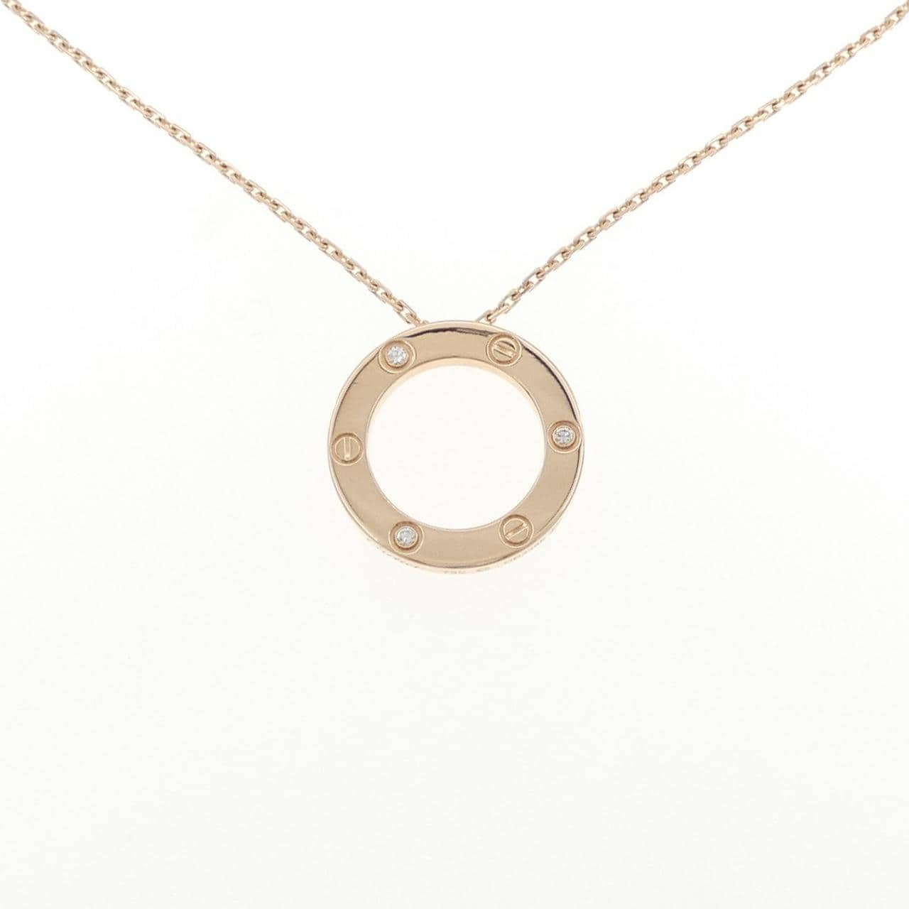 カルティエ ラブネックレス ハーフダイヤ