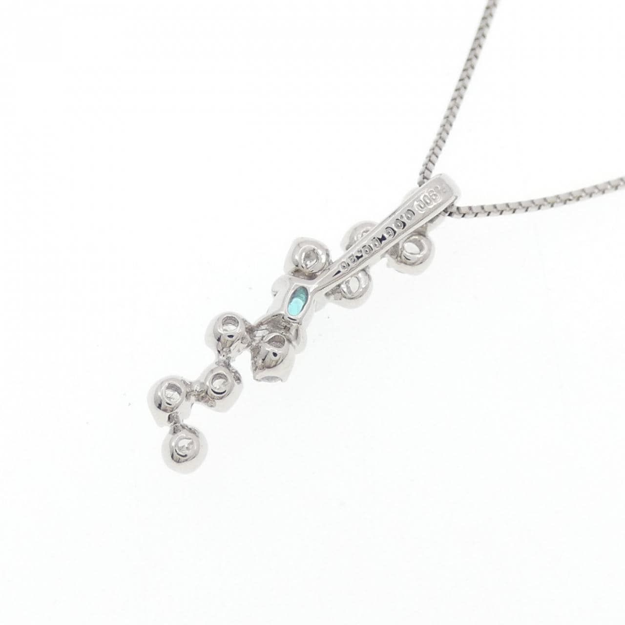PT900/PT850 パライバトルマリン ネックレス 0.06CT