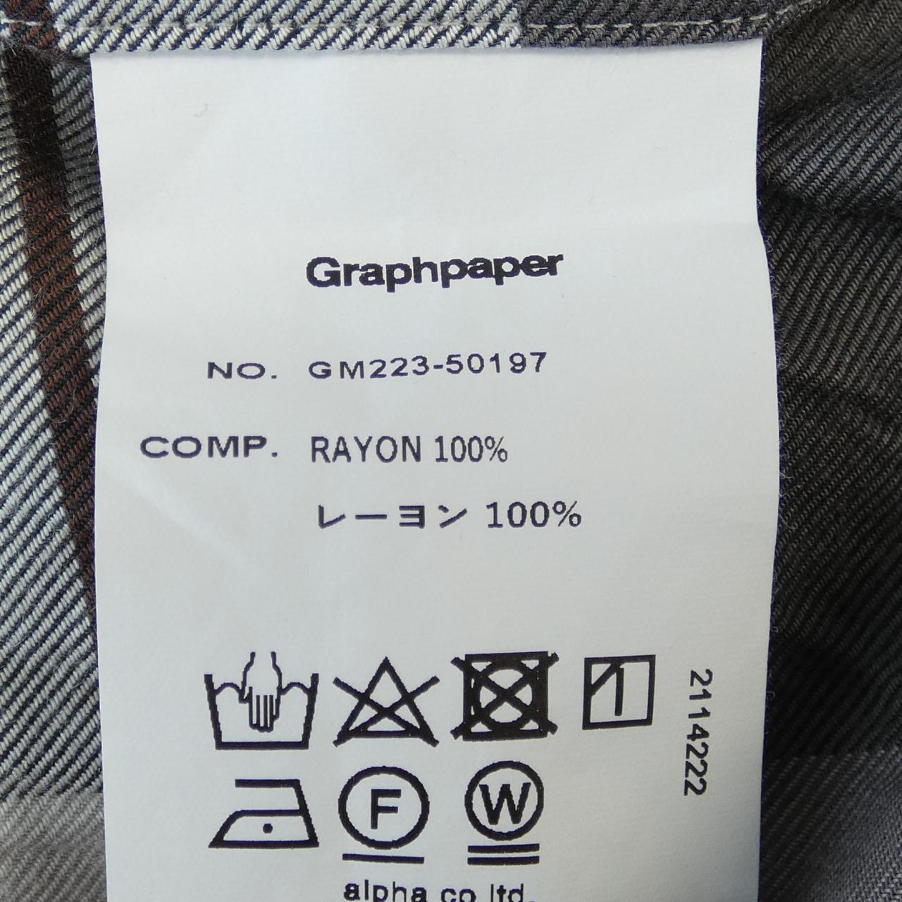グラフペーパー Graphpaper GM223-50197 シャツ