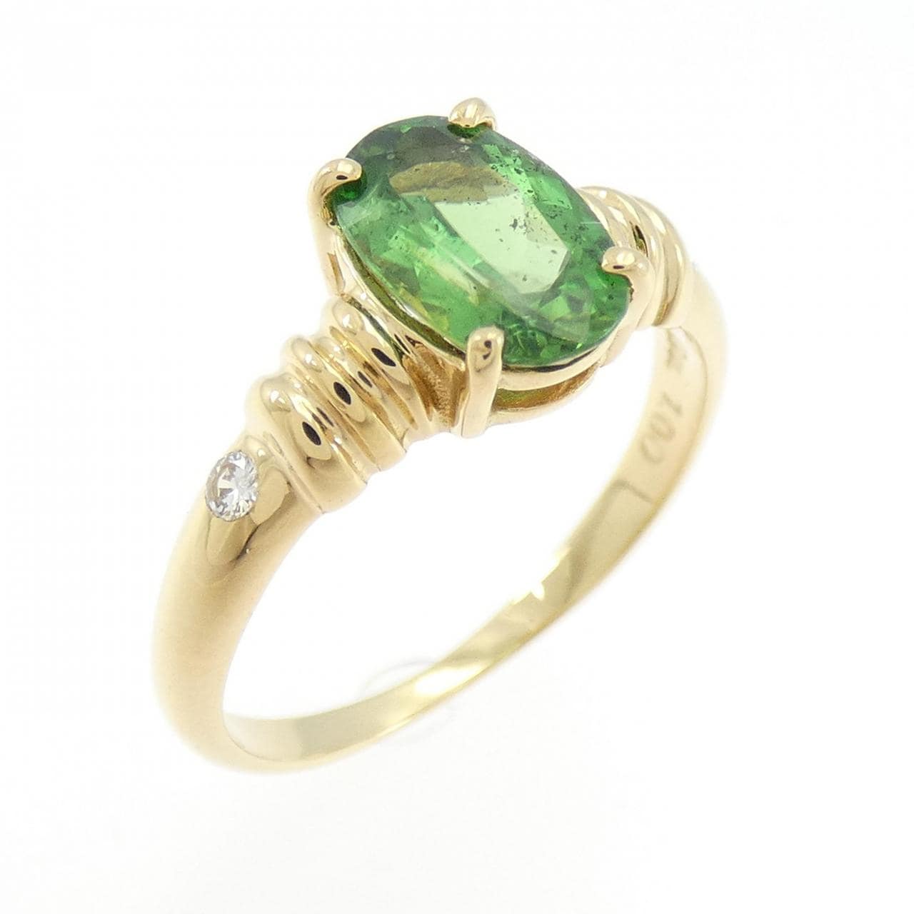 K18YG トルマリン リング 1.00CT