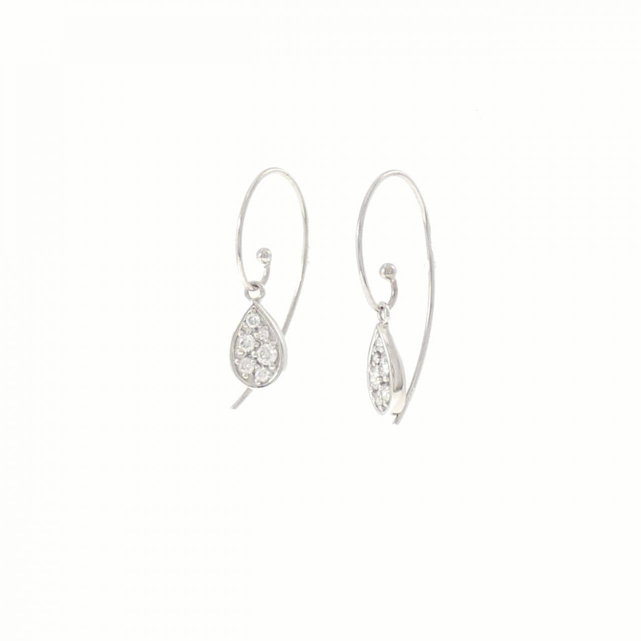 PT900 ダイヤモンド ピアス 0.16CT