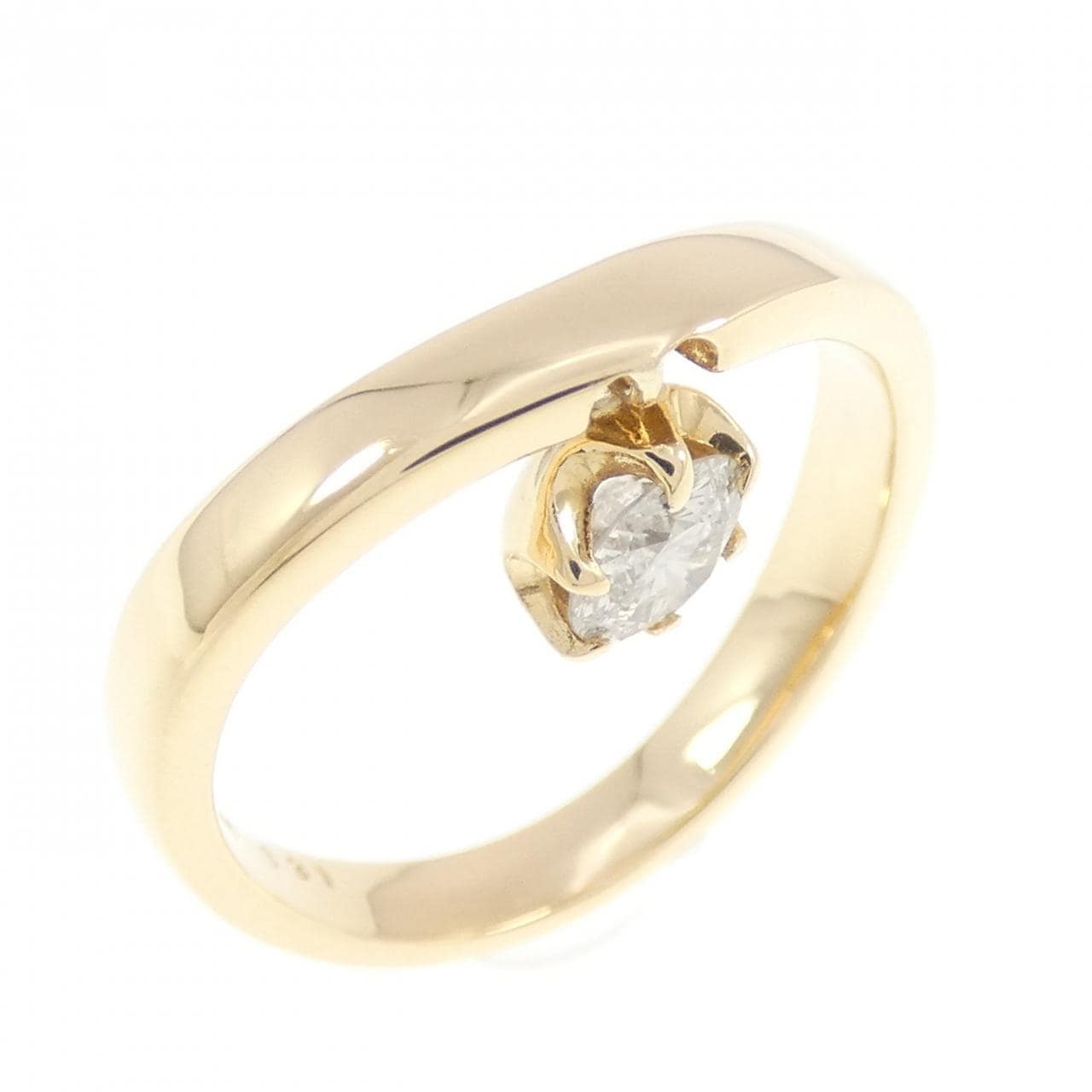 K18YG ダイヤモンド リング 0.31CT