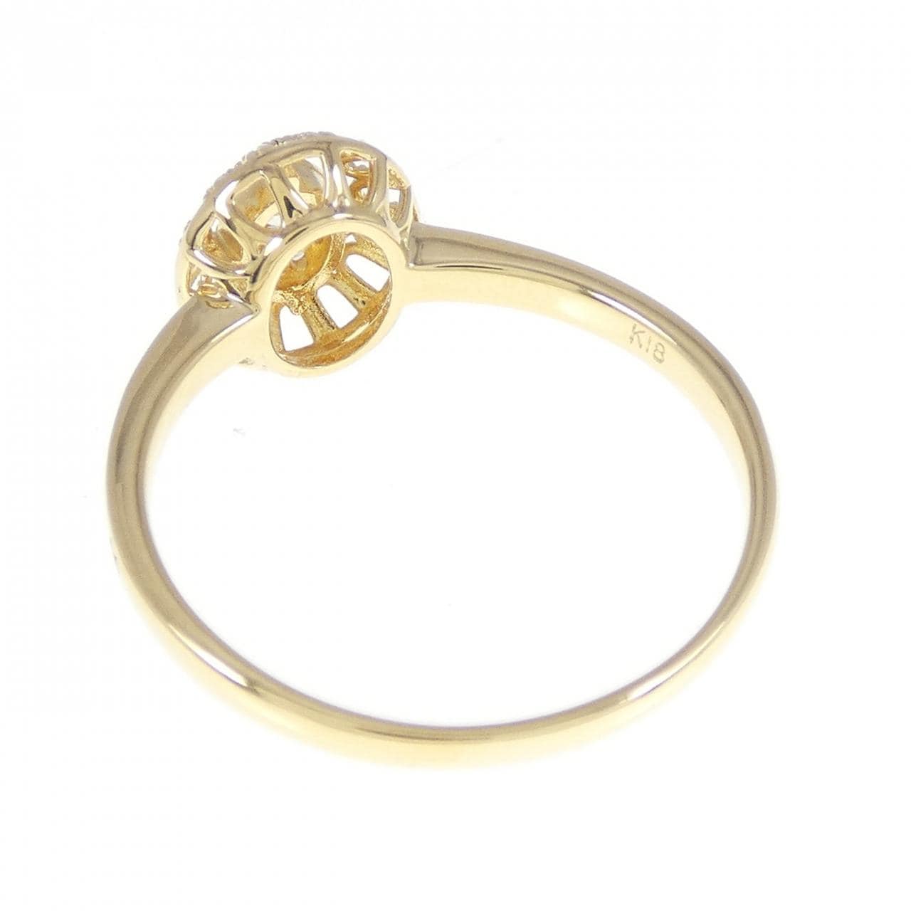 K18YG ダイヤモンド リング 0.10CT