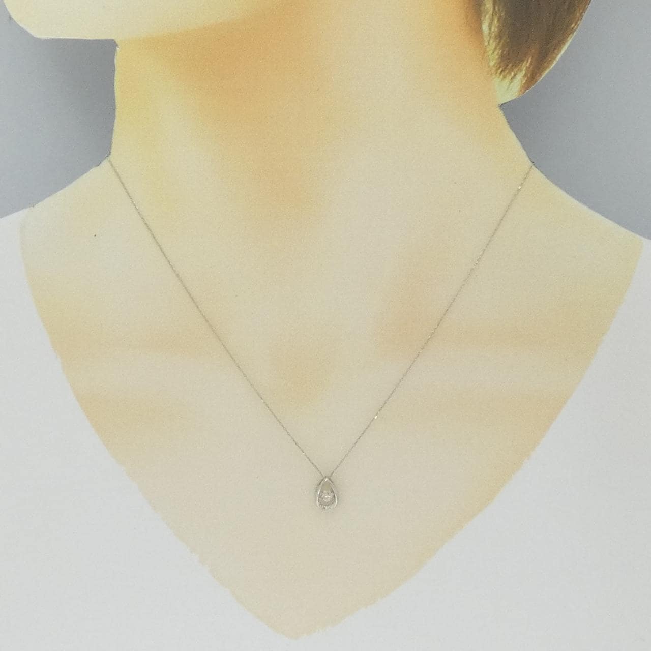 PT900/PT850 ダイヤモンド ネックレス 0.10CT