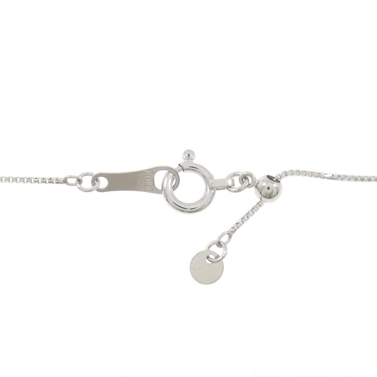 【新品】PT900/PT850 ダイヤモンド ネックレス 0.12CT