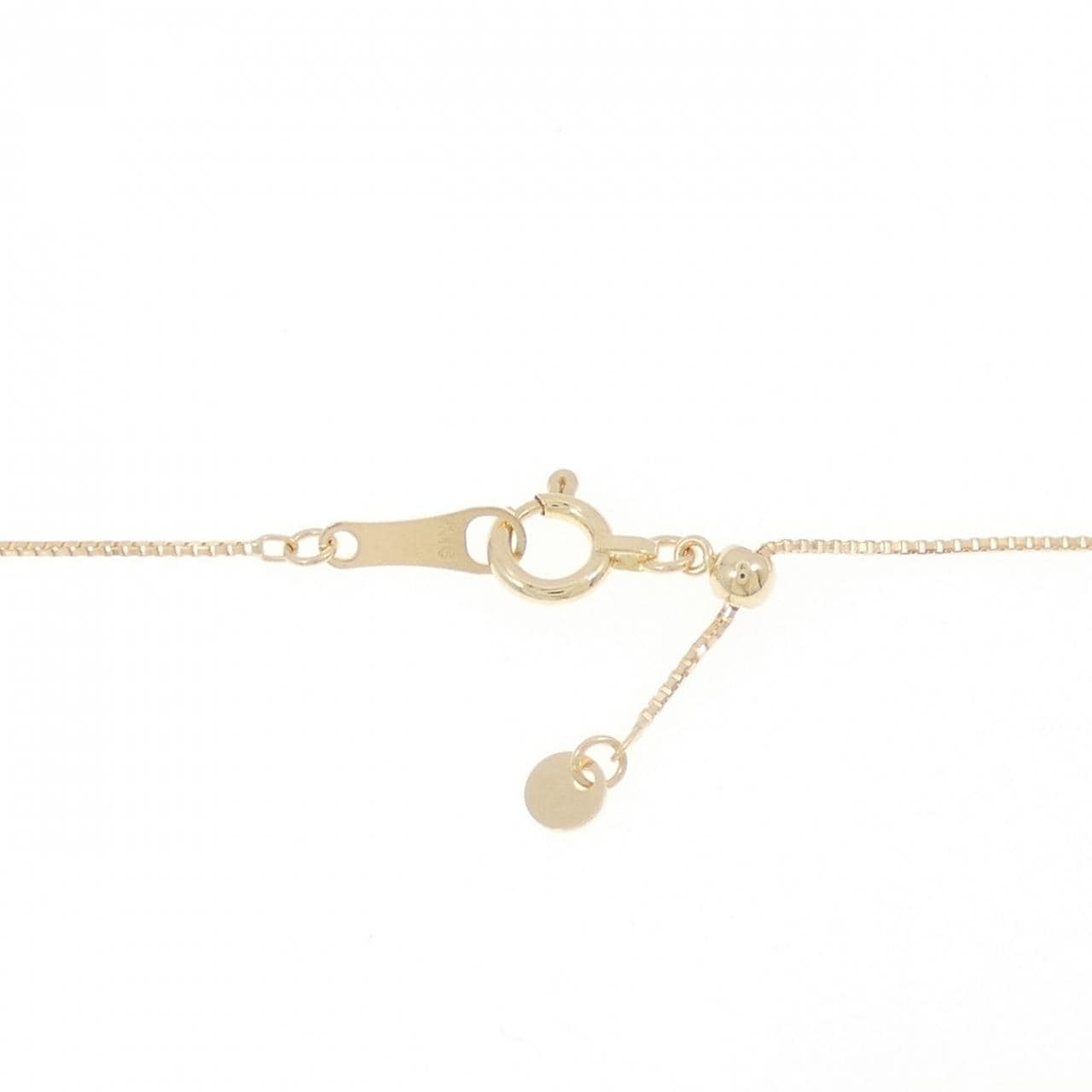 24K Yellow Gold/18K Yellow Gold Diamond Necklace 0.10CT