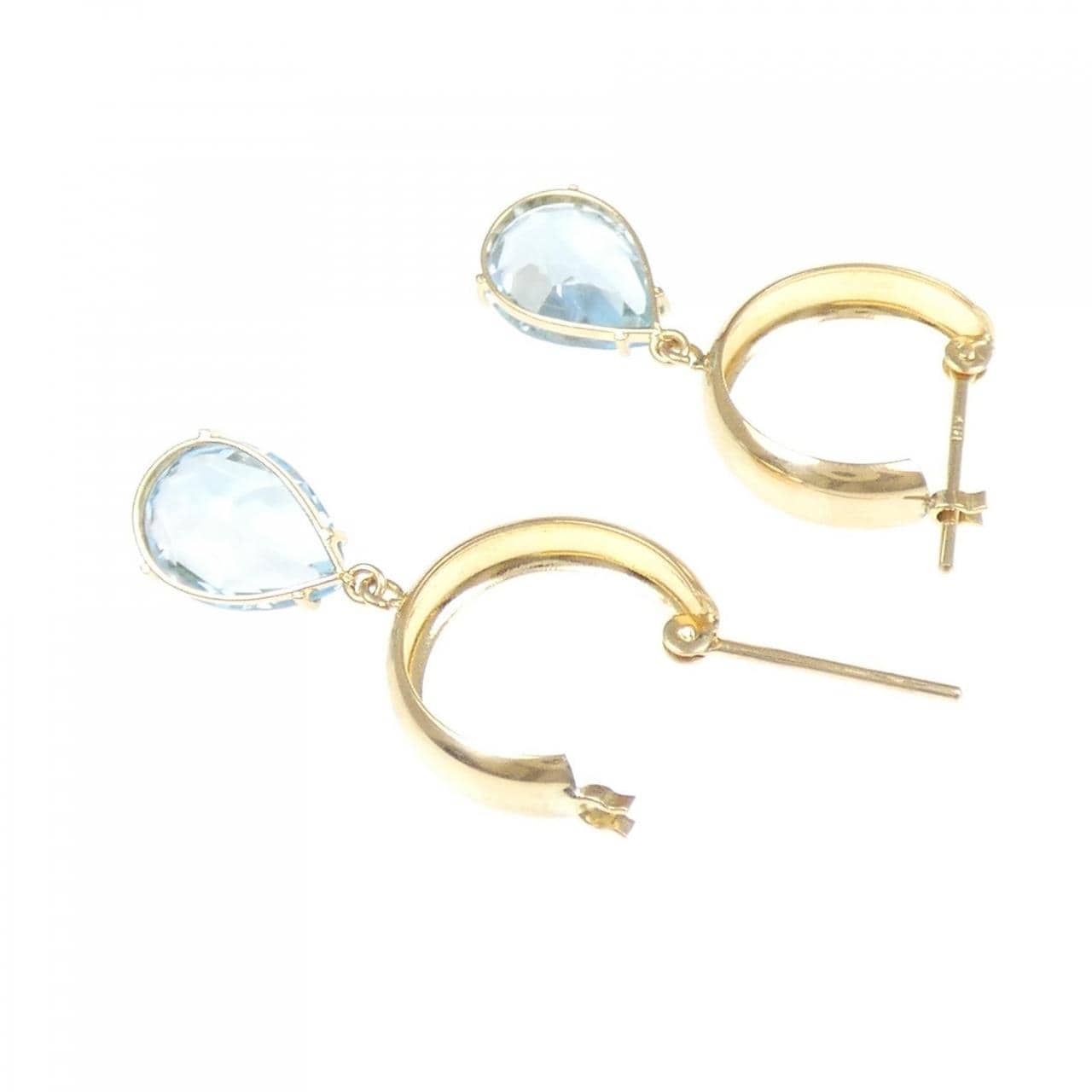 K18YG ブルートパーズ ピアス