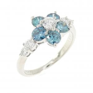 PT900 フラワー ダイヤモンド リング 1.01CT