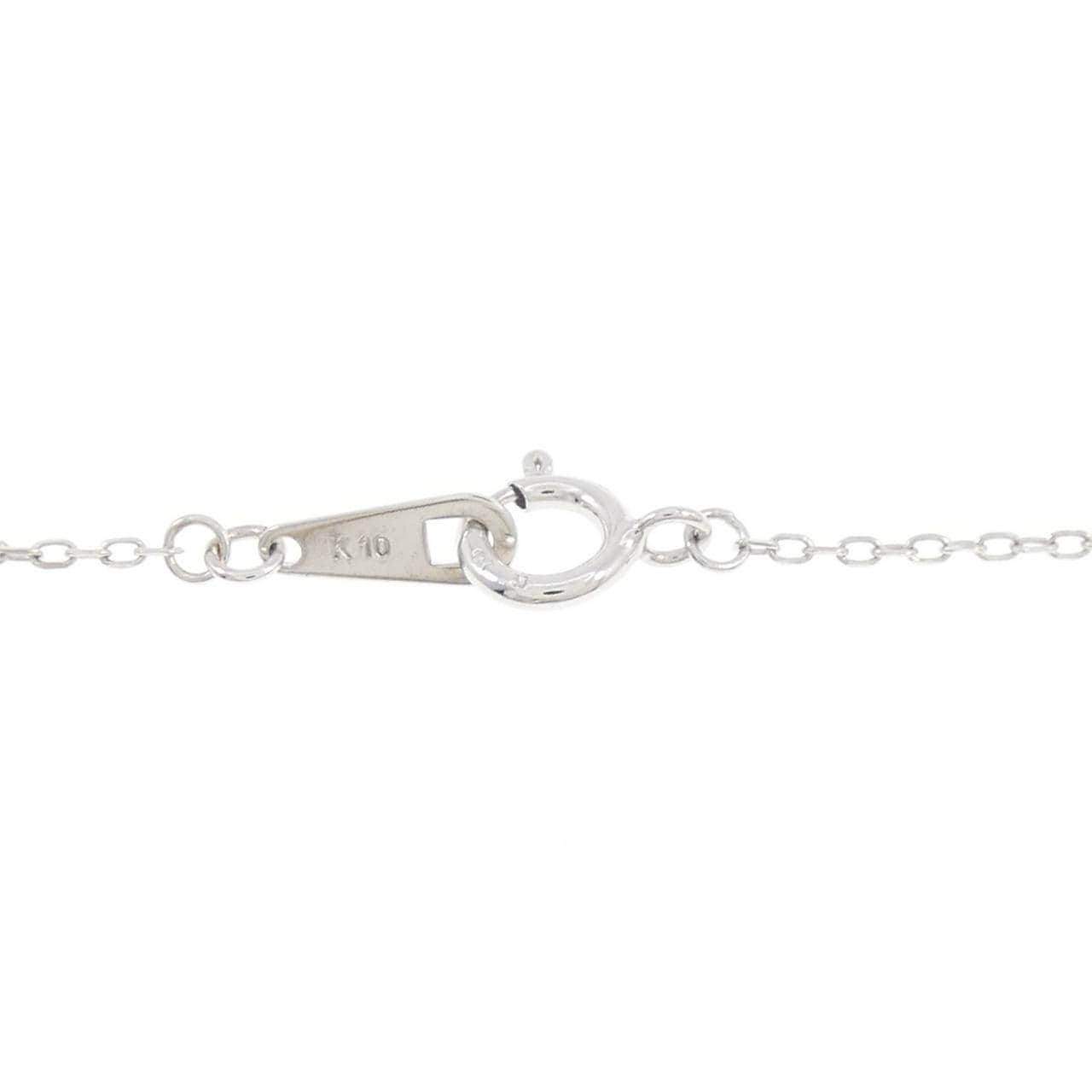 K10WG アクアマリン ネックレス