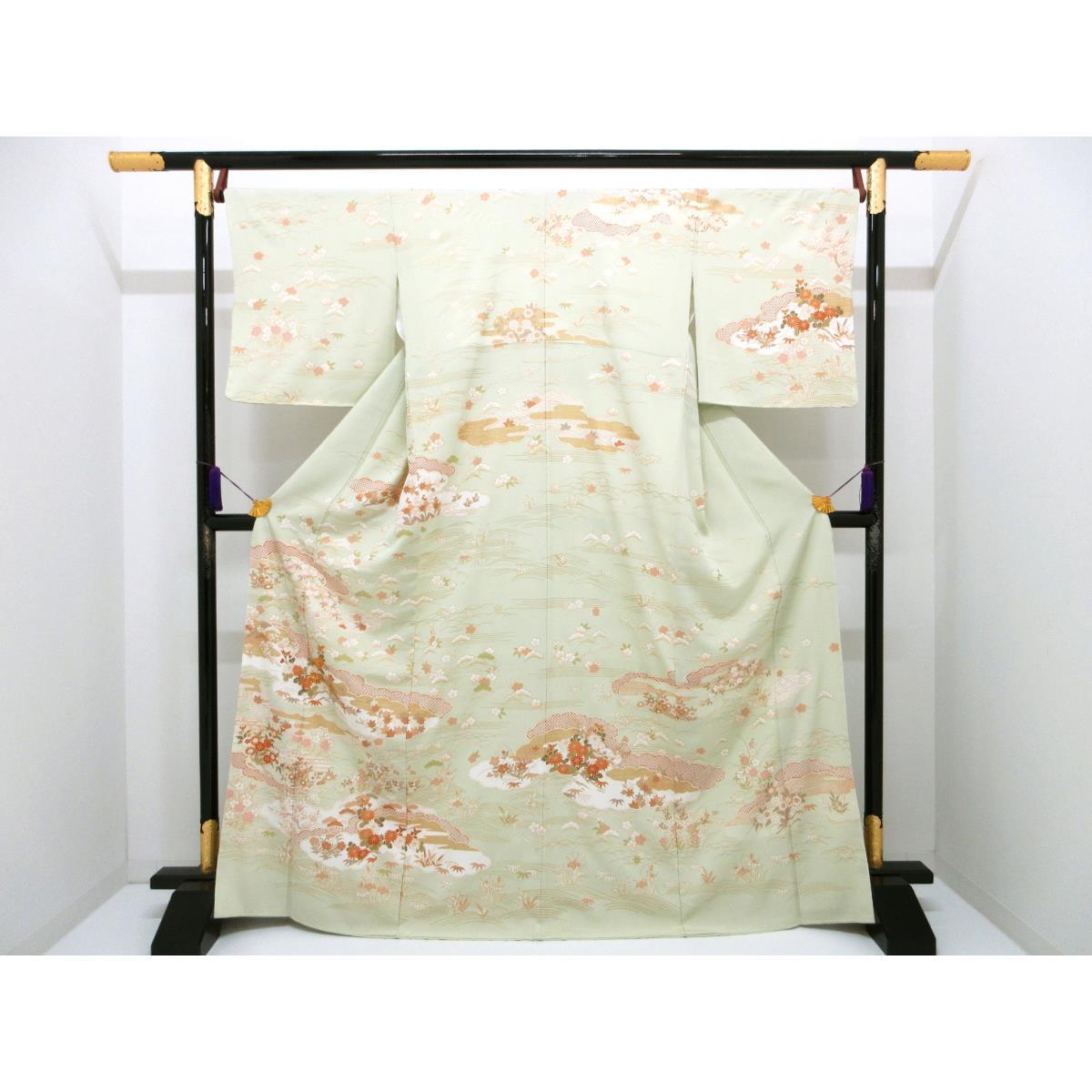 [Unused items] Homongi, Yuzen gold processing, embroidery