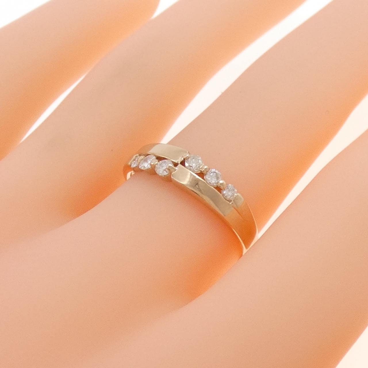 K18PG ダイヤモンド リング 0.24CT