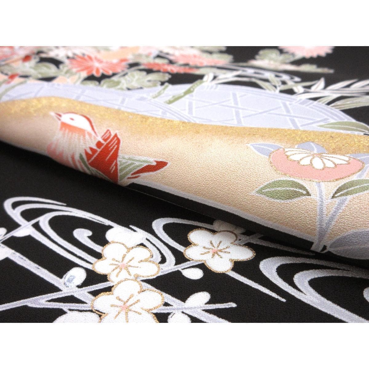 【未使用品】訪問着　友禅金彩加工