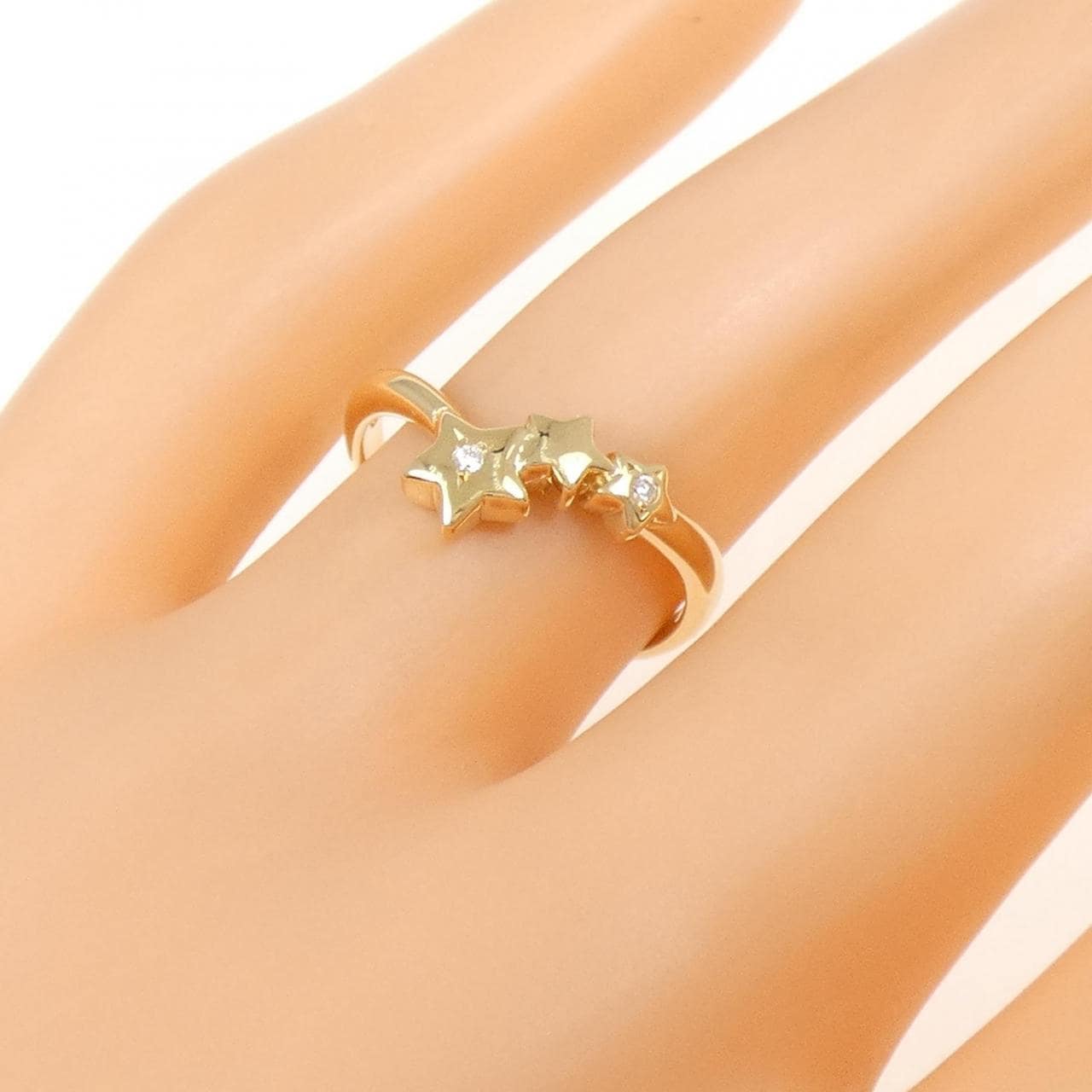 K18YG鑽石戒指 0.01CT