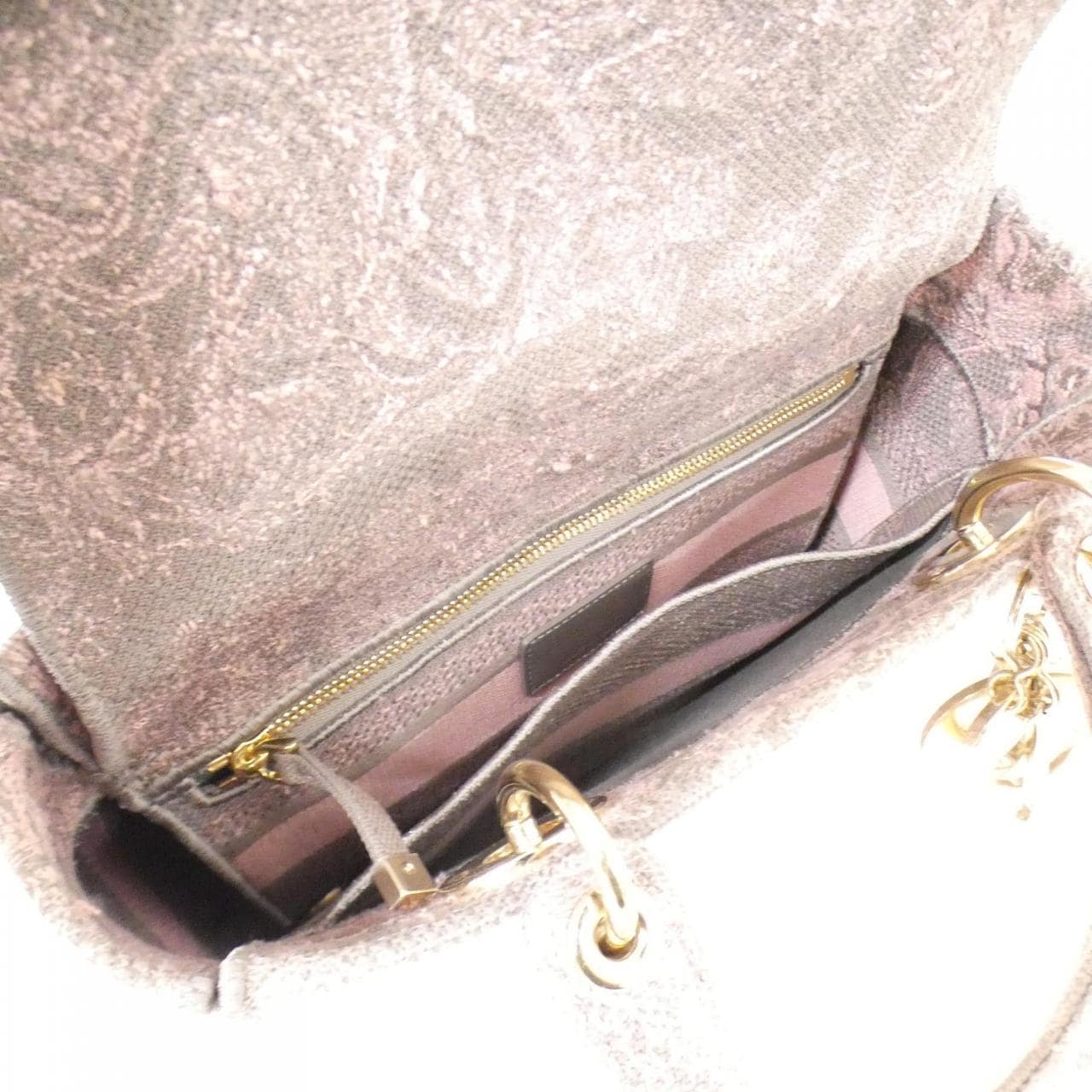クリスチャンディオール REVERSE TOILE DE JOUY レディ D-ライト ミディアム M0565ORGO バッグ