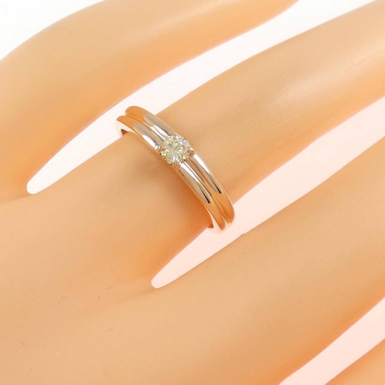 K10PG ダイヤモンド リング 0.12CT