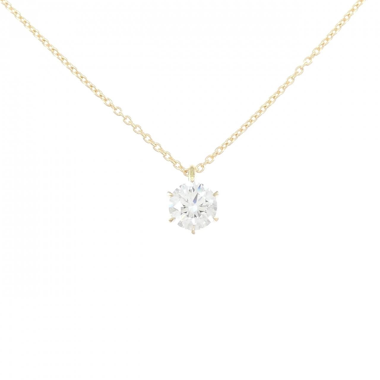 【リメイク】K18YG ダイヤモンド ネックレス 0.437CT D VVS2 3EXT H&C