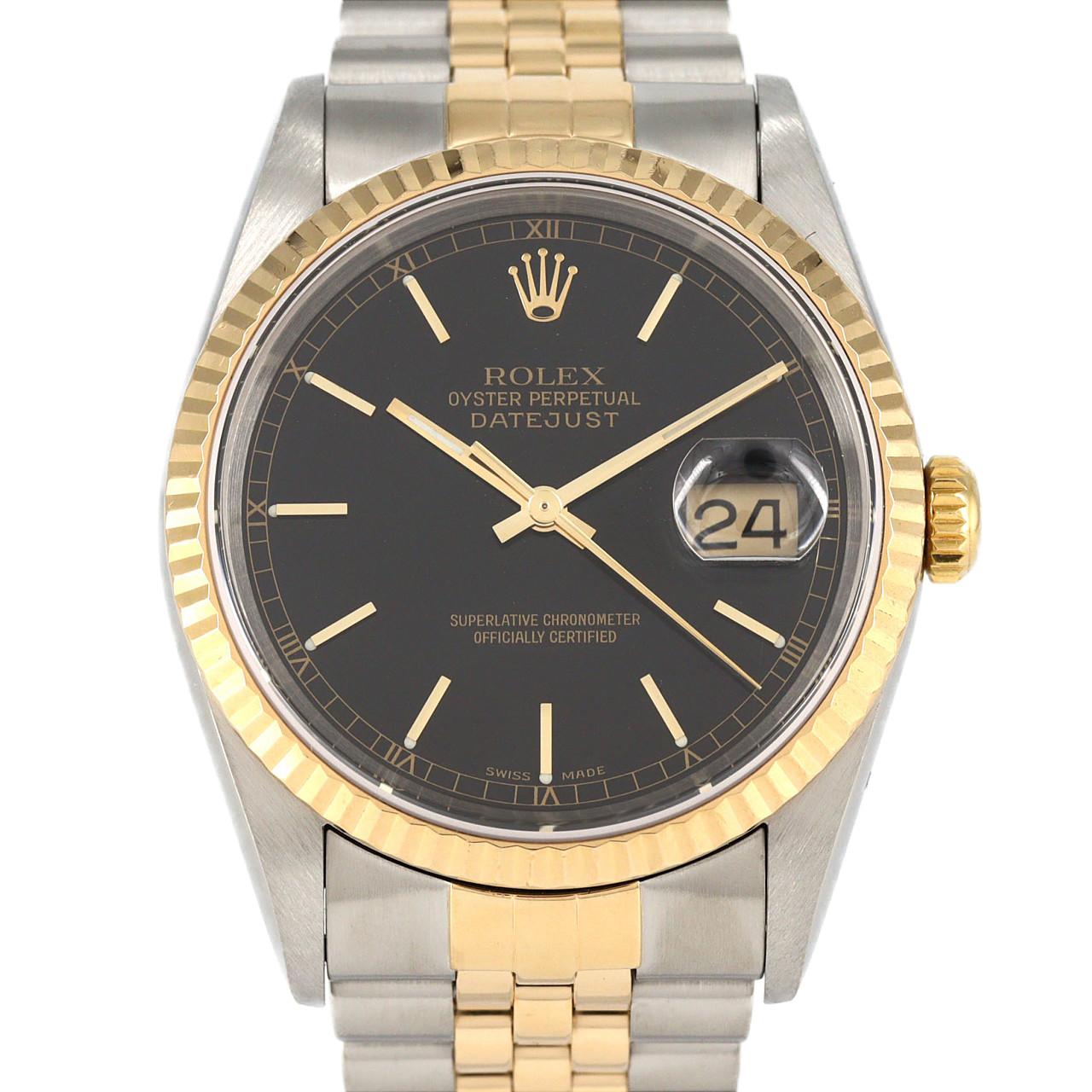 ロレックス デイトジャスト 16233 SSxYG 自動巻 K番