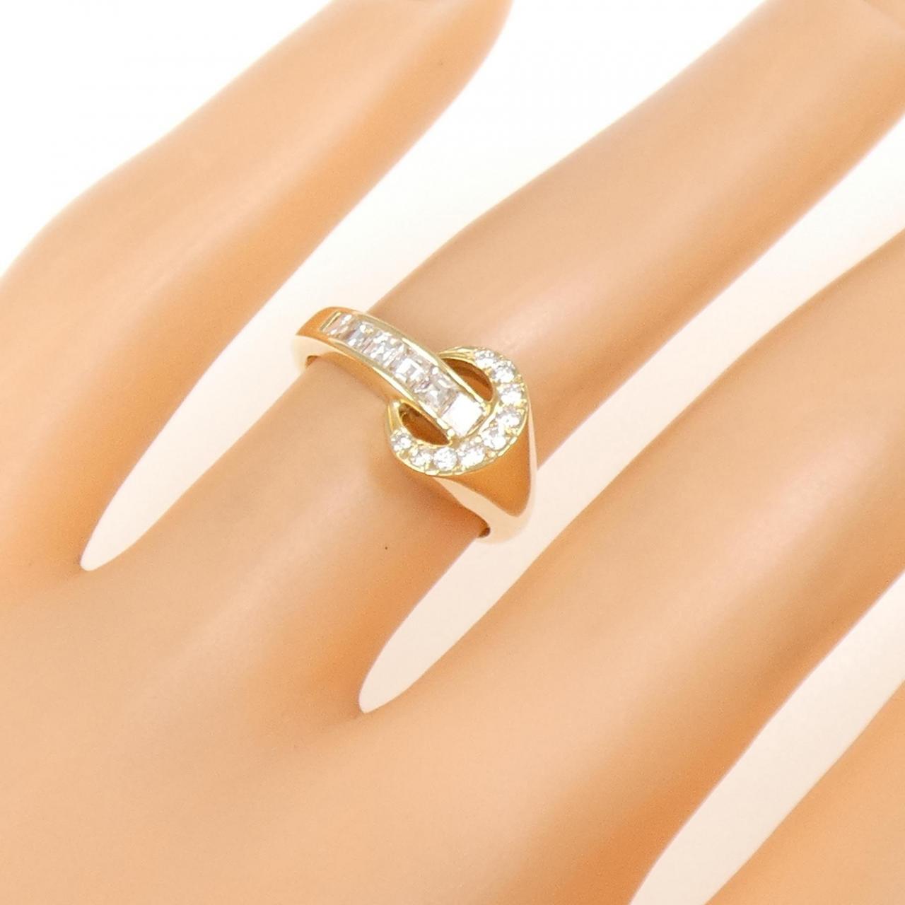 K18YG ダイヤモンド リング 0.09CT