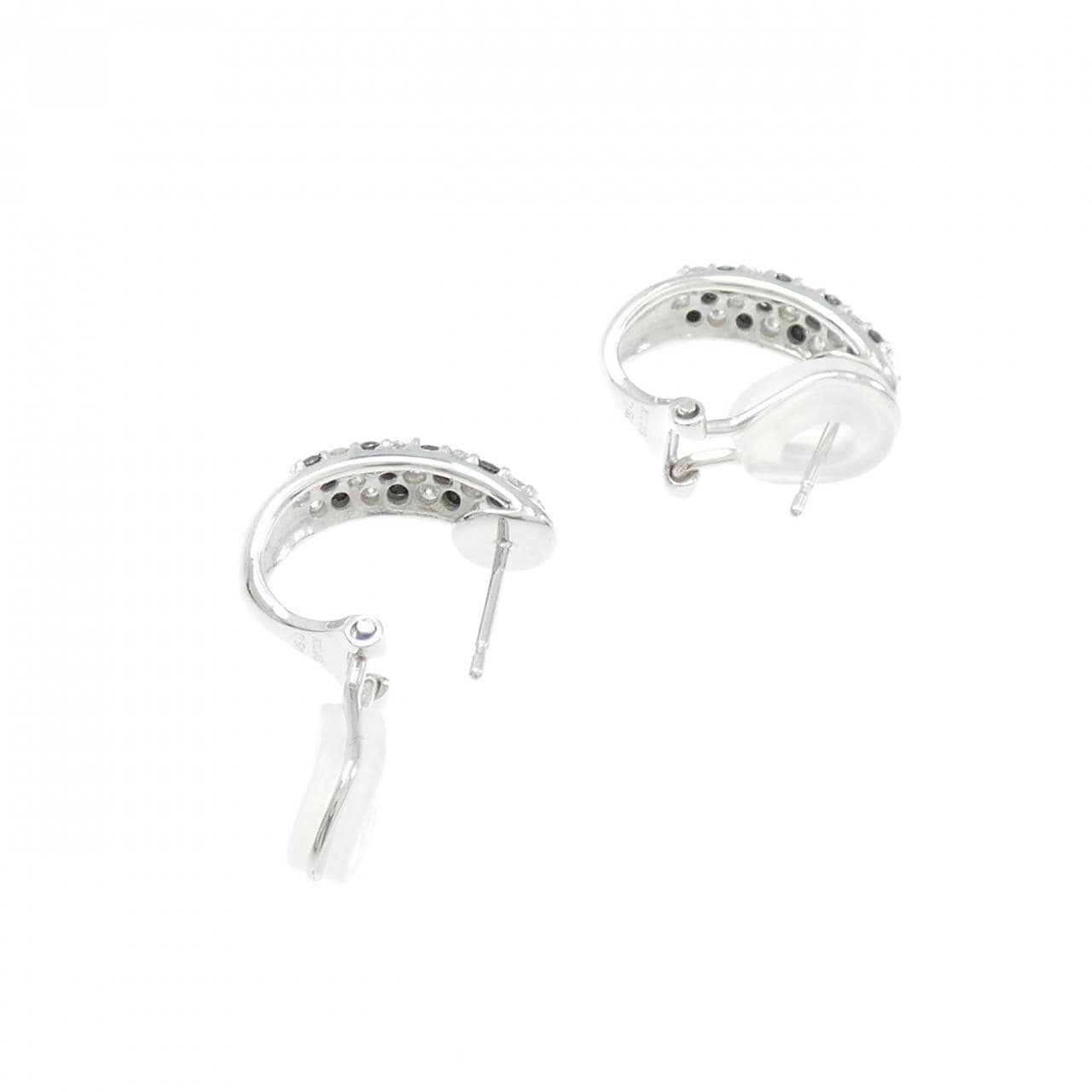 K18WG ダイヤモンド ピアス 1.00CT