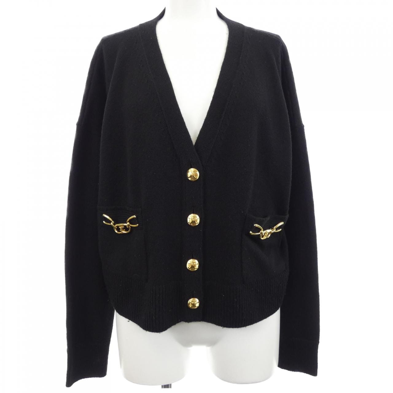 セリーヌ CELINE トリオンフ グルメット クロップド 2A87T207O カーディガン