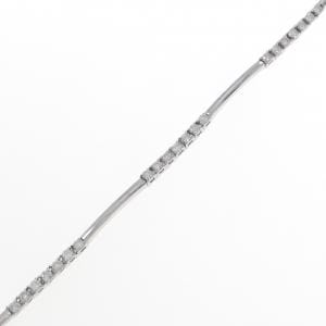 K18WG ダイヤモンド ブレスレット 1.00CT