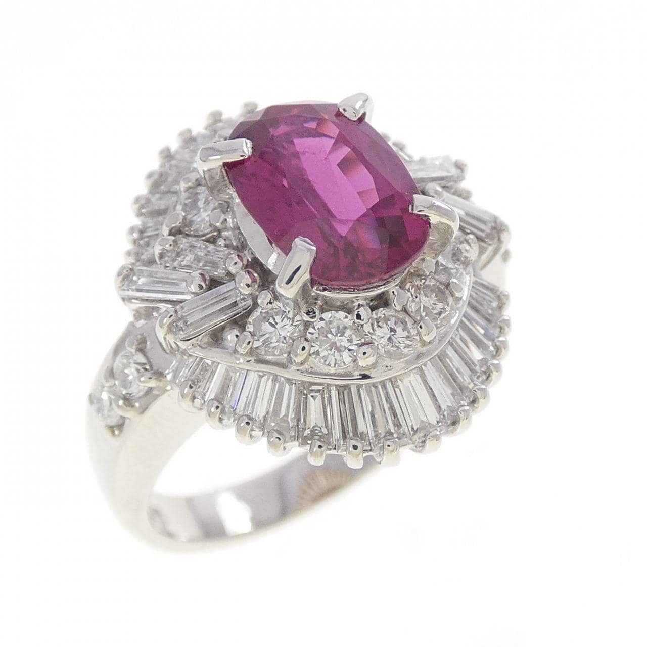 PT900 ルビー リング 2.20CT
