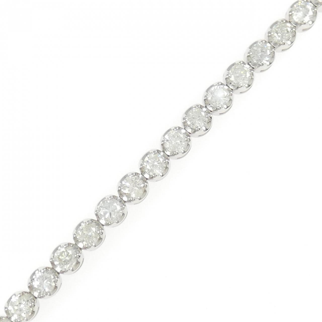 K18WG ダイヤモンド ブレスレット 5.00CT