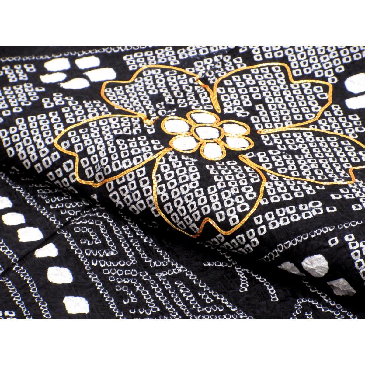 振袖　総絞り刺繍入り　きもの・長襦袢　２点セット