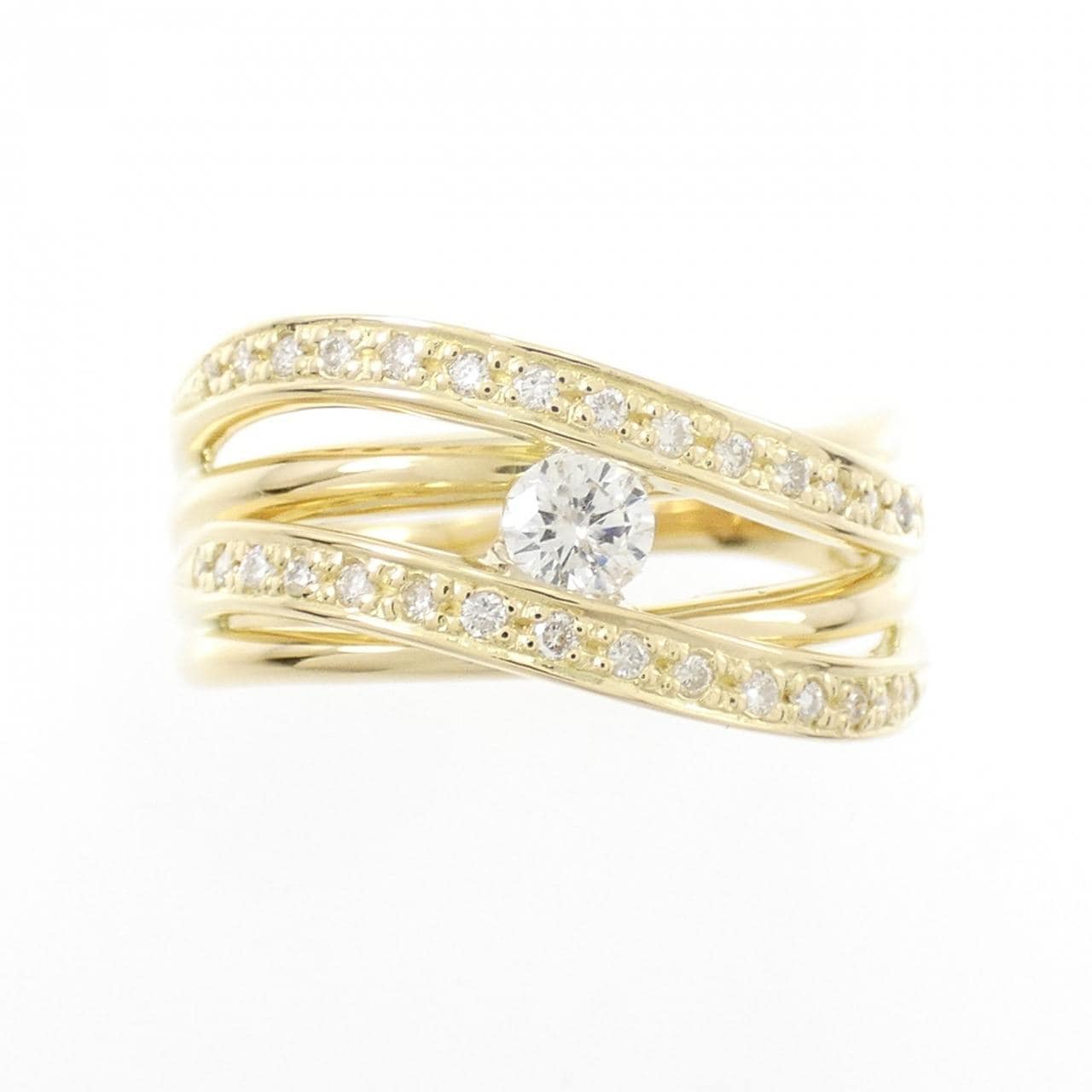 K18YG ダイヤモンド リング 0.30CT