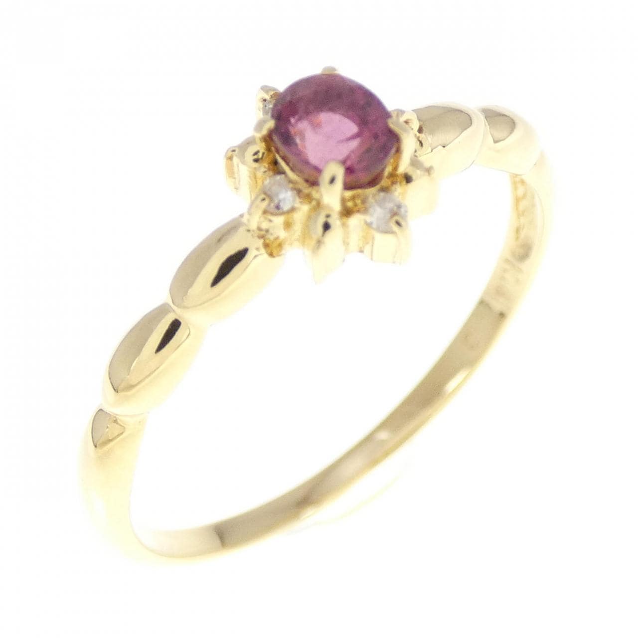 K18YG ruby ring