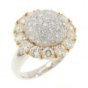 PT900/K18YG ダイヤモンド リング 2.03CT
