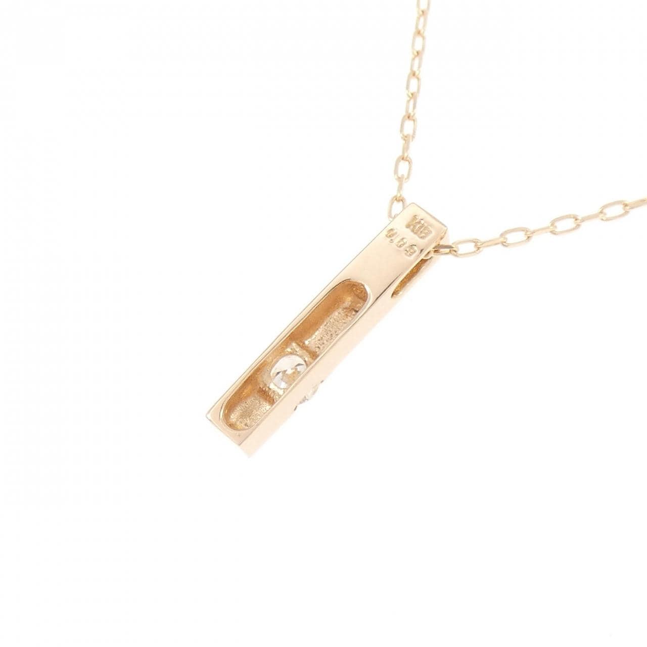 K18PG ダイヤモンド ネックレス 0.09CT