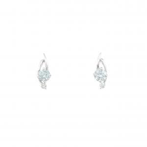 K18WG ダイヤモンド ピアス