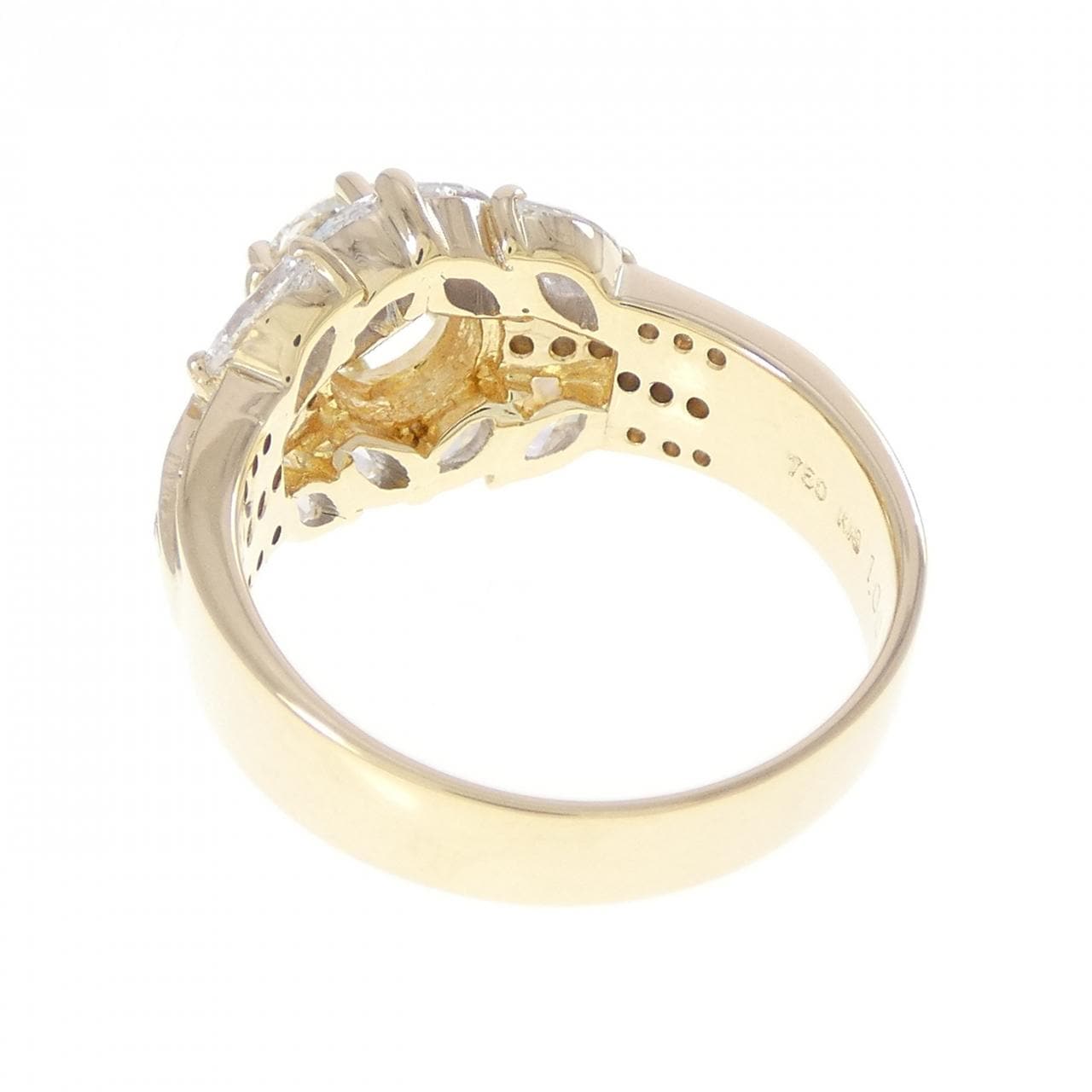 K18YG ダイヤモンド リング 1.00CT F VVS2 Good