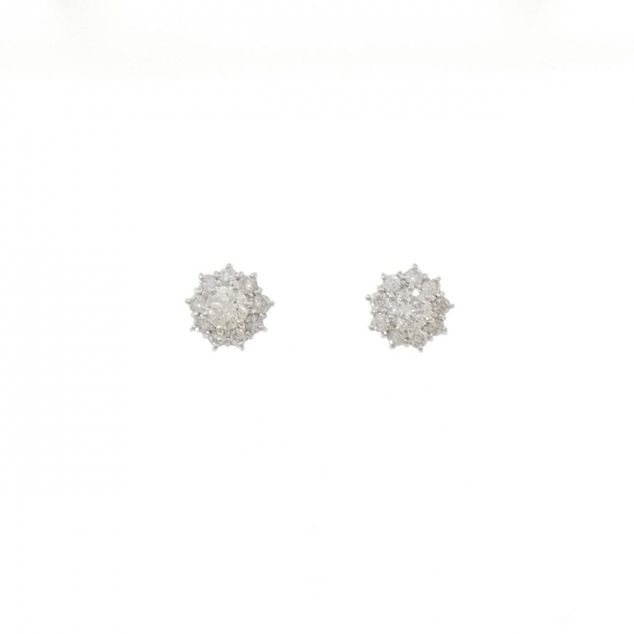 PT900 ダイヤモンド ピアス 0.70CT