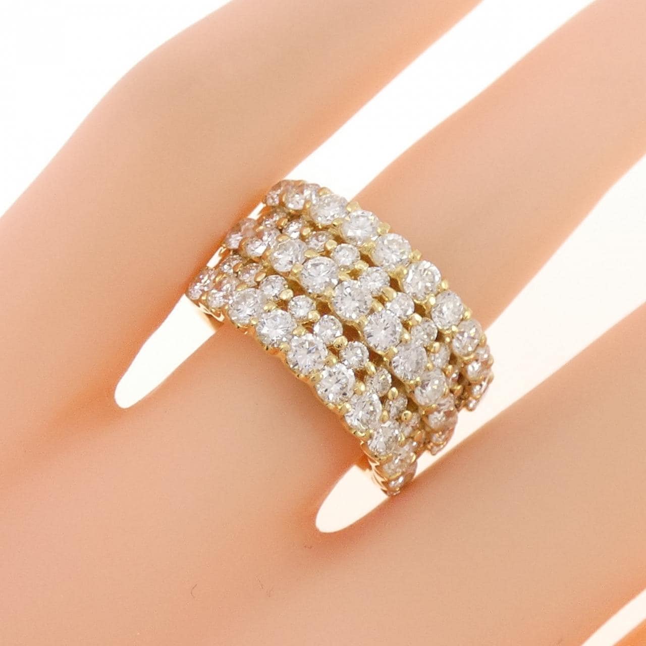 K18YG ダイヤモンド リング 3.00CT