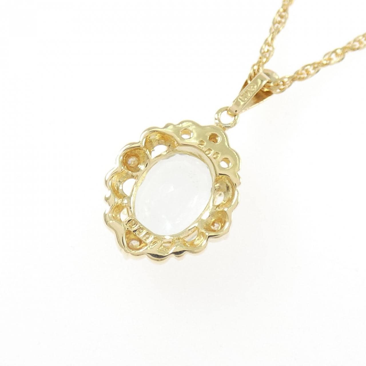 K18YG Aquamarine Necklace 2.00CT