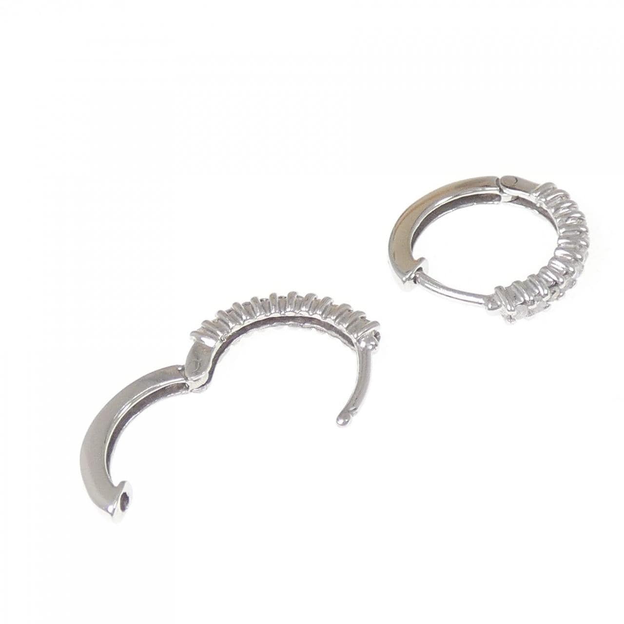 K14WG ダイヤモンド ピアス 0.20CT
