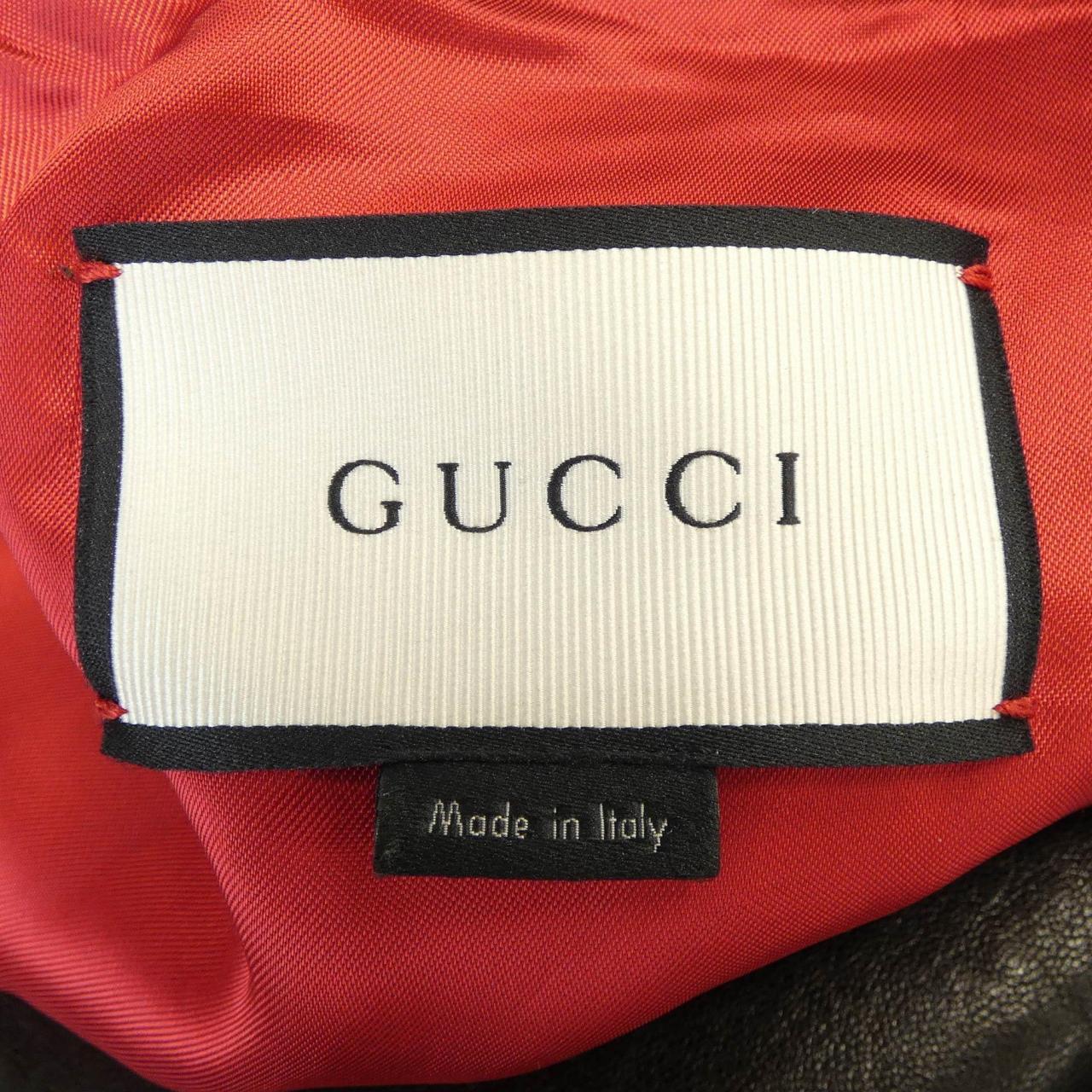 グッチ GUCCI 264857-XN571 レザーライダースジャケット